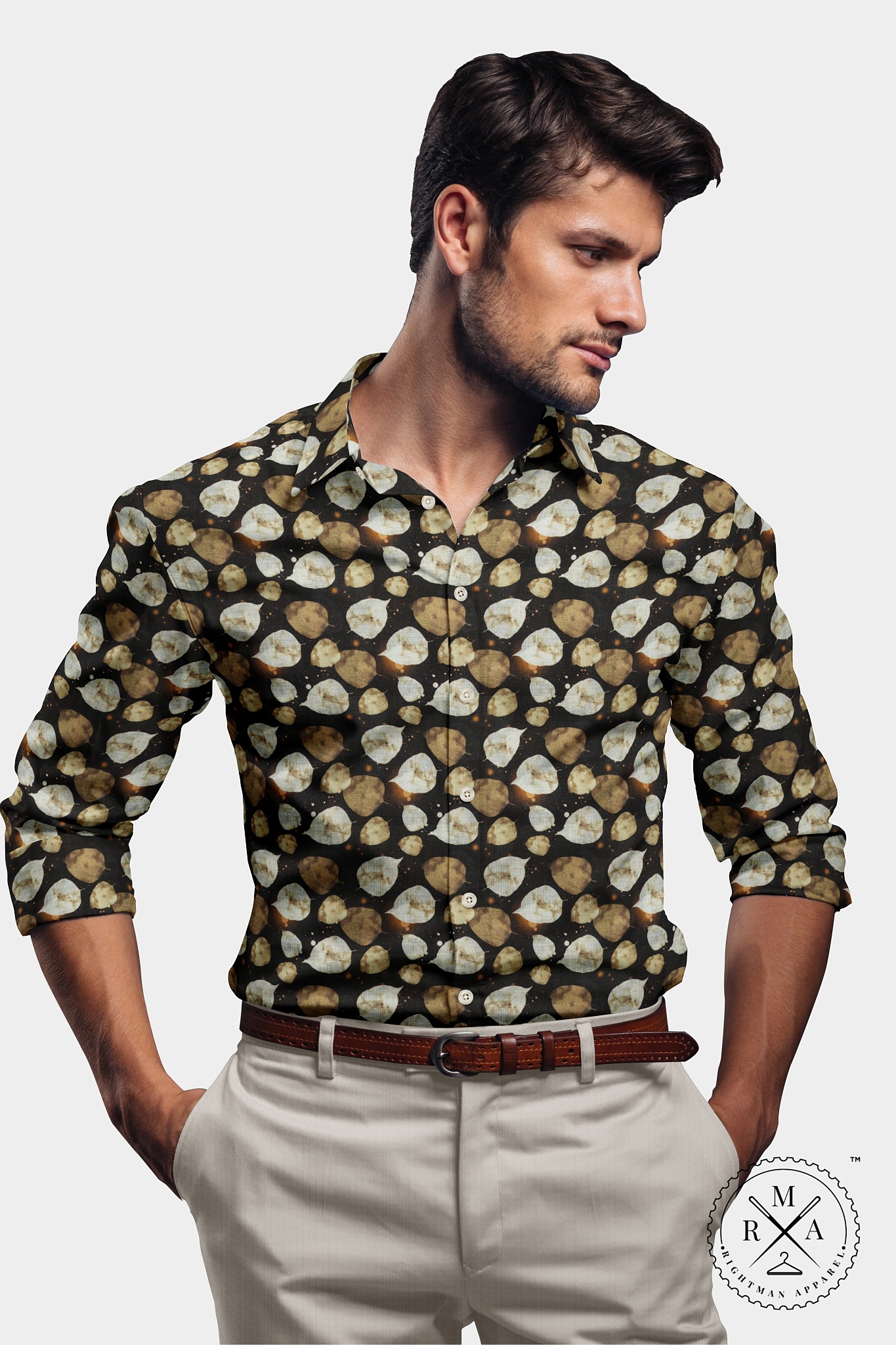 Black Leaves Shirt SH261